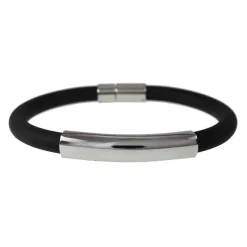 Armband Stål & Gummi
