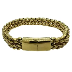 Armband Two-Line Förgyllt Stål