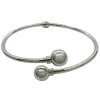 Armring Double Balls Rhodinerat Silver