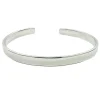 Armring Flat Silver - 6 mm