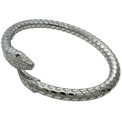 Armring Snake Rhodinerat Silver