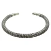 Armring Swirl Oxiderat Silver