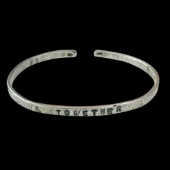 Armring Together Oxiderat Silver