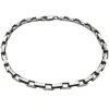 Boxlänk Armband Oxiderat Silver - 3,5 mm