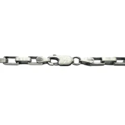 Boxlänk Armband Oxiderat Silver - 3,5 mm