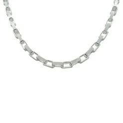 Boxlänk Halsband Silver - 3,5 mm