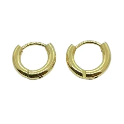 Classic Hoops Förgyllt Stål - 3 mm