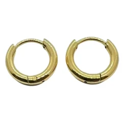 Classic Hoops Förgyllt Stål - 3 mm
