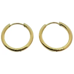 Classic Hoops Förgyllt Stål - 3 mm