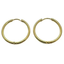 Classic Hoops Förgyllt Stål - 1,6 mm