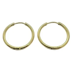 Classic Hoops Förgyllt Stål - 2 mm