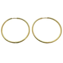 Classic Hoops Förgyllt Stål - 3 mm