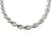 Cordellänk Ihålig Silver 9 mm - Halsband