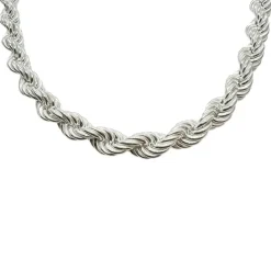 Cordellänk Ihålig Silver 9 mm - Halsband