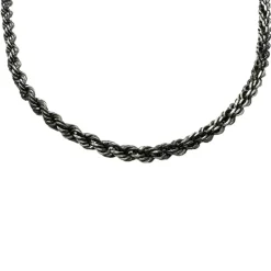 Cordellänk Oxiderat Silver 4,5 mm - Halsband