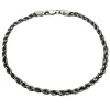 Cordellänk Oxiderat Silver 3,5 mm - Armband