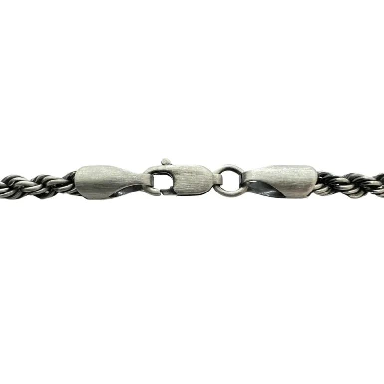 Cordellänk Oxiderat Silver 3,5 mm - Armband