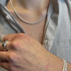 Cordellänk Silver 3,5 mm - Halsband