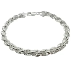 Cordellänk Silver Armband - 5,8 mm