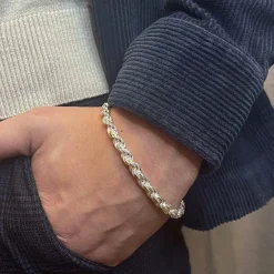 Cordellänk Silver Armband - 5,8 mm
