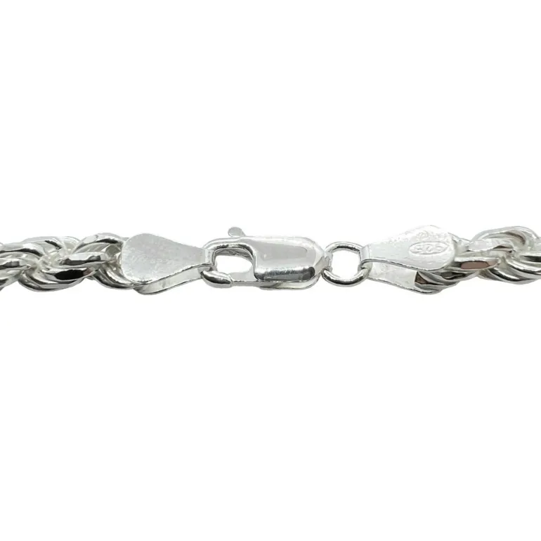 Cordellänk Silver Armband - 5 mm