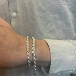 Cordellänk Silver Armband - 5,8 mm