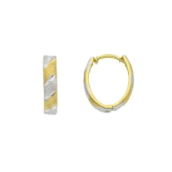 Creoler Bicolore 18K Guld - 10,5 x 12 mm