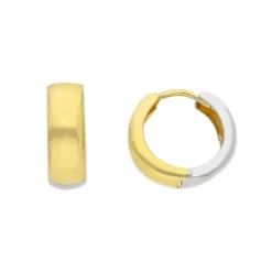 Creoler Bicolore 18K Guld - 5 x 14 mm