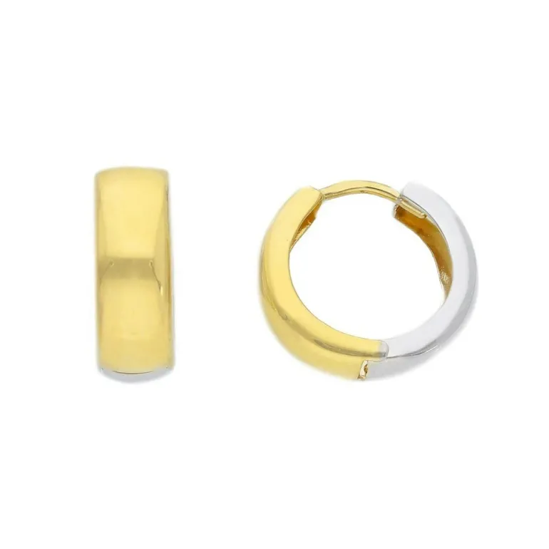 Creoler Bicolore 18K Guld - 5 x 14 mm