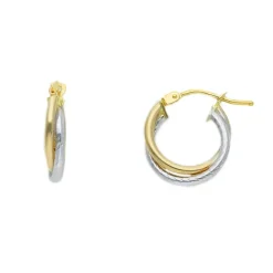 Creoler Bicolore 18K Guld - 14 mm