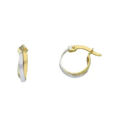 Creoler Bicolore 18K Guld - 3x11 mm