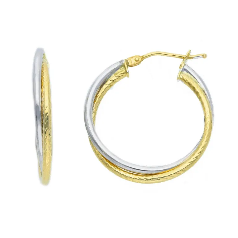 Creoler Bicolore 18K Guld - 22 mm