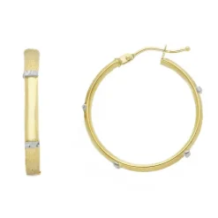 Creoler Bicolore 18K Guld - 24 mm