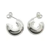 Creoler Chunky Silver - 8x15 mm