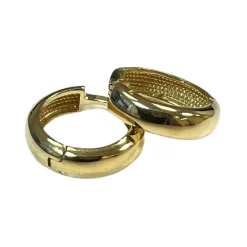 Creoler Förgyllt Silver - 3,7 x 12,8 mm