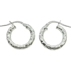 Creoler Hammered Silver - 3x16 mm