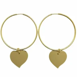 Creoler Heart Förgyllt Silver