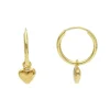 Creoler Heart 18K Guld - 14 mm