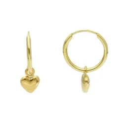 Creoler Heart 18K Guld - 14 mm