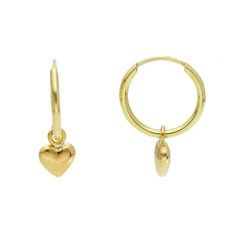 Creoler Heart 18K Guld - 14 mm