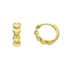 Creoler Hearts 18K Guld - 13 mm