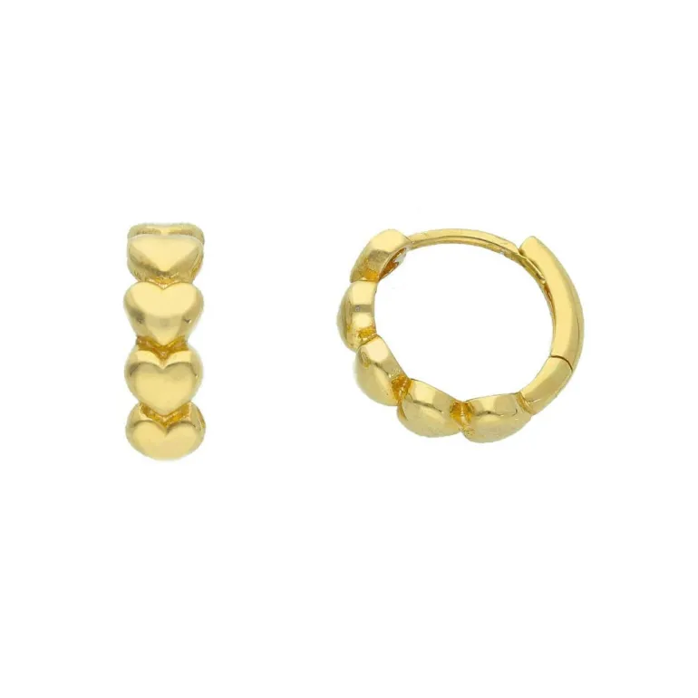 Creoler Hearts 18K Guld - 13 mm