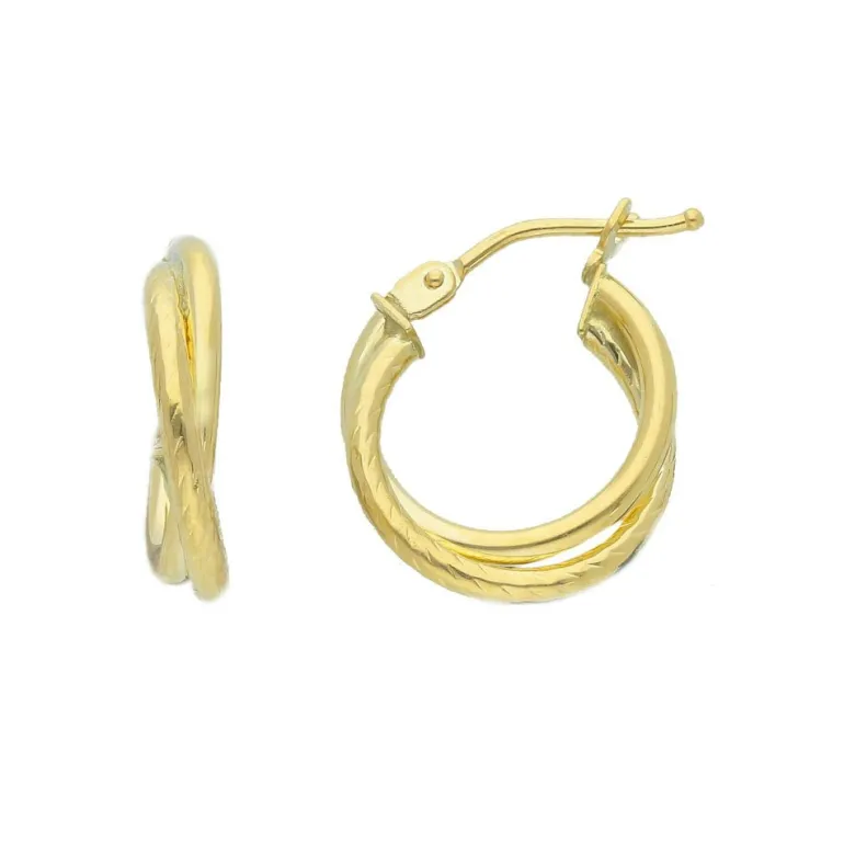 Creoler 18K Guld - 12,5 mm