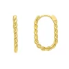 Creoler 18K Guld - 18 x 12 mm