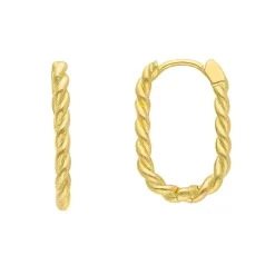 Creoler 18K Guld - 18 x 12 mm