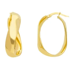 Creoler 18K Guld - 17 x 29 mm