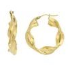 Creoler 18K Guld - 24 x 6 mm