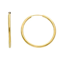 Creoler 18K Guld - 1,5 x 25 mm