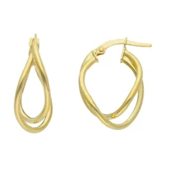 Creoler 18K Guld - 10x15 mm