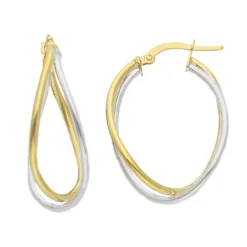 Creoler 18K Guld - 15x20 mm